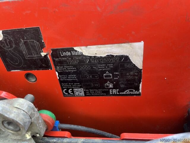 Electric Pallet Truck Linde T20AP