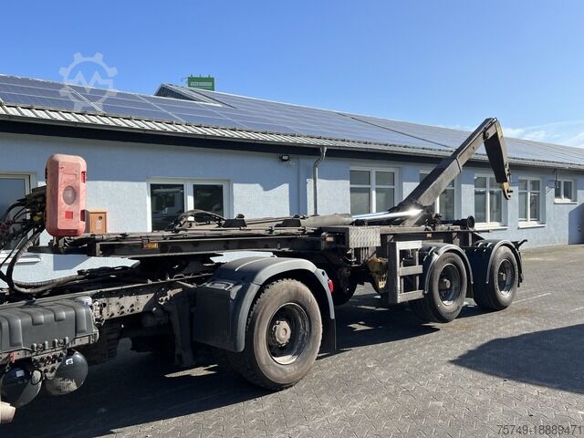 Tipper semitrailer krampe SHL20 Abrollkipper Hyva 1 Knick/Tele