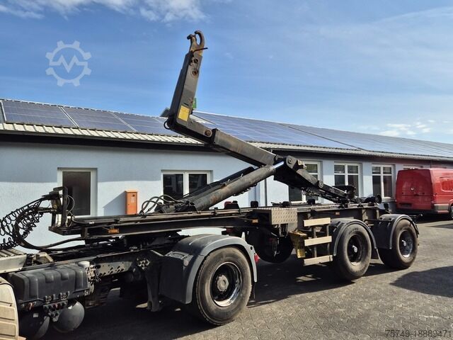 Tipper semitrailer krampe SHL20 Abrollkipper Hyva 1 Knick/Tele
