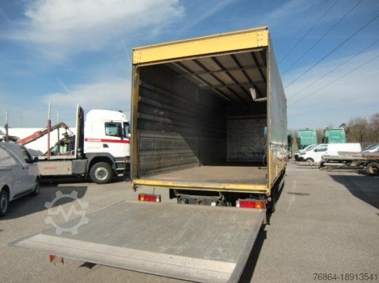 Flatbed truck with tarp MAN LE 12.220 PLANE, LBW, MANUAL