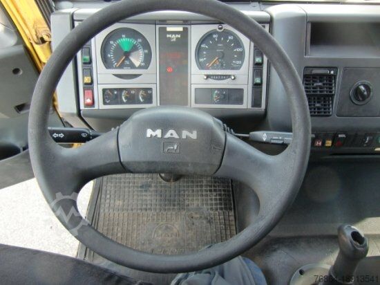 Flatbed truck with tarp MAN LE 12.220 PLANE, LBW, MANUAL