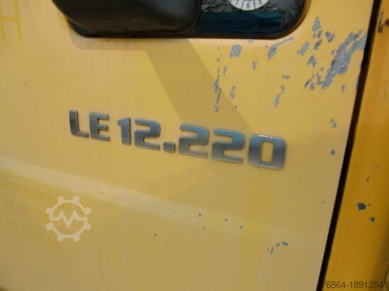 Flatbed truck with tarp MAN LE 12.220 PLANE, LBW, MANUAL