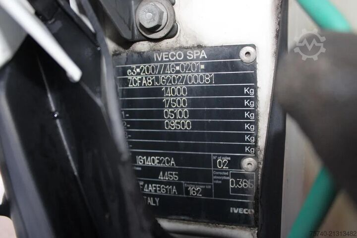 Refrigerated/freezer transport Iveco Eurocargo 140e22 + EURO 6 + LOW KM + chereau