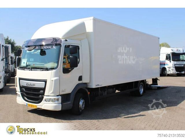 Box body DAF LF 180 + Euro 6 + Dhollandia Lift + 12t