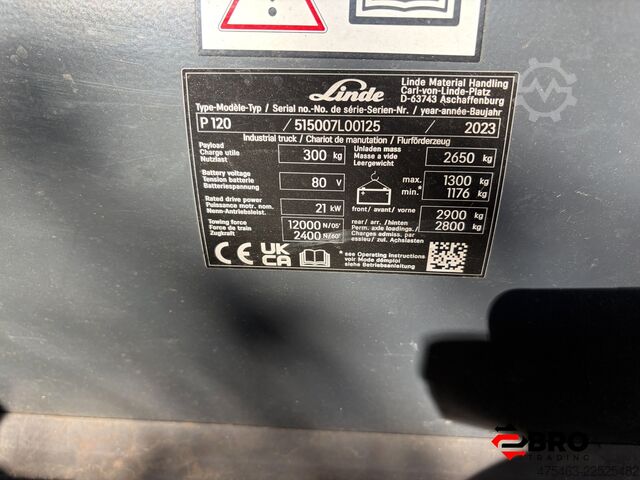 Tow tractor Linde P120