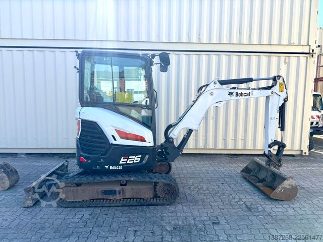Minibagger BOBCAT E26 / 2021 BJ / 2 x Löffel / 1.665 H