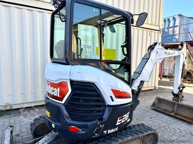 Minibagger BOBCAT E26 / 2021 BJ / 2 x Löffel / 1.665 H