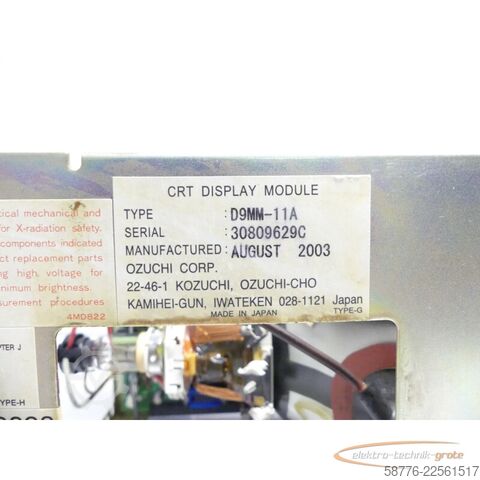 Komponente Fanuc Series O-T A02B-0098-C045 / TBR Bedieneinheit A61L mit D9MM-11A
