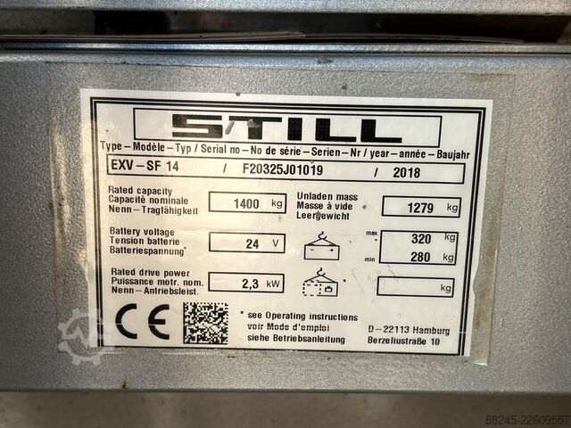VS-22978 Elektrischer Triplex-Stapler Still 5316mm STILL EXV SF 14