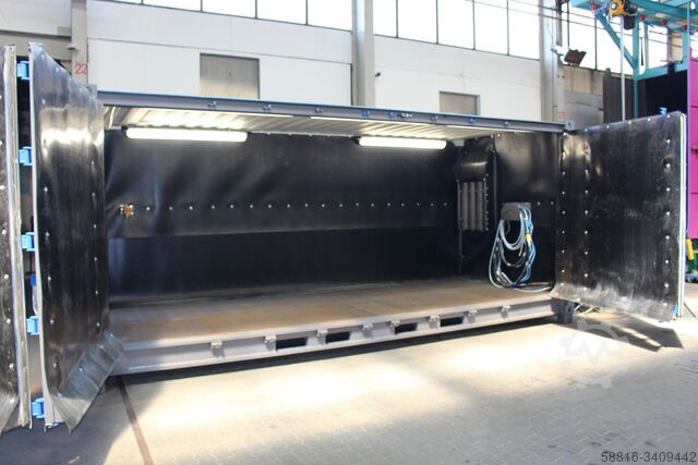 Blast container container blasting system Oliver Fritz GmbH & Co. KG Side Door Open