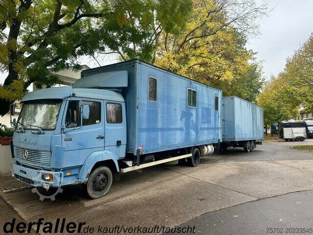 Viehtransporter Mercedes-Benz 817 3-4 Pferde mit Beilharz TAP 8,7 Tandemanh.