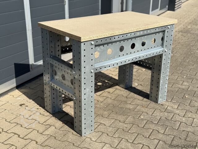 Packtisch Arbeitstisch Schweißtisch Werkbank / Abm.: 1.250x700x940 (BxTxH) Werkstatttisch Tisch