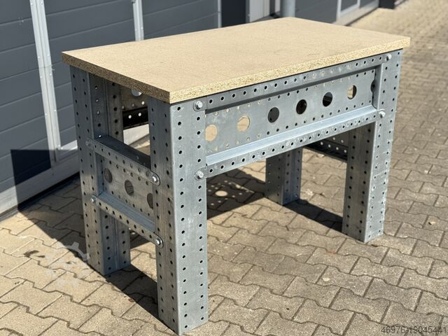 Packtisch Arbeitstisch Schweißtisch Werkbank / Abm.: 1.250x700x940 (BxTxH) Werkstatttisch Tisch