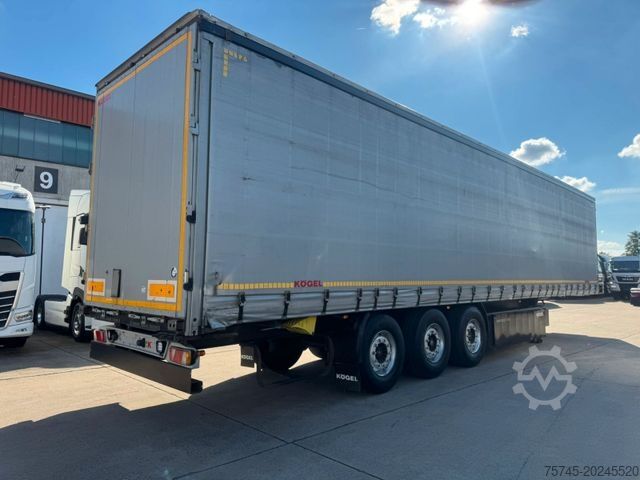 Open semitrailer with tarp KÖGEL S 24-1 *  * SAF-ACHSEN * LIFTACHSE * TÜV *