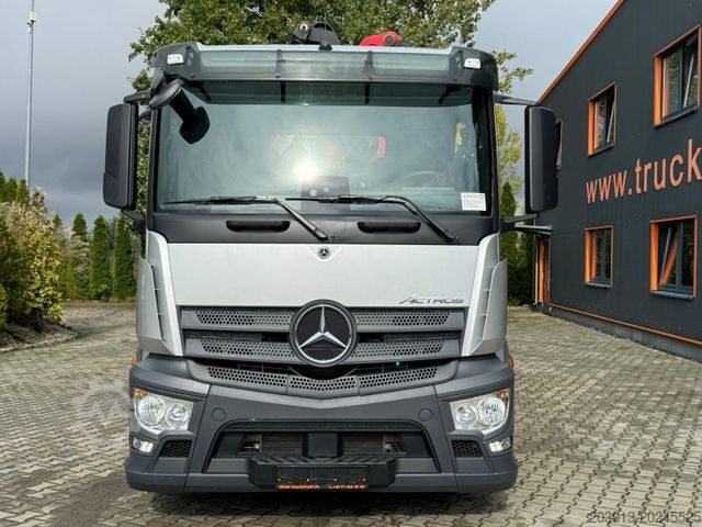 Roll-off tipper truck MERCEDES-BENZ ACTROS 2546 6x2 Abrollkip Kran Palfinger Q150Z95