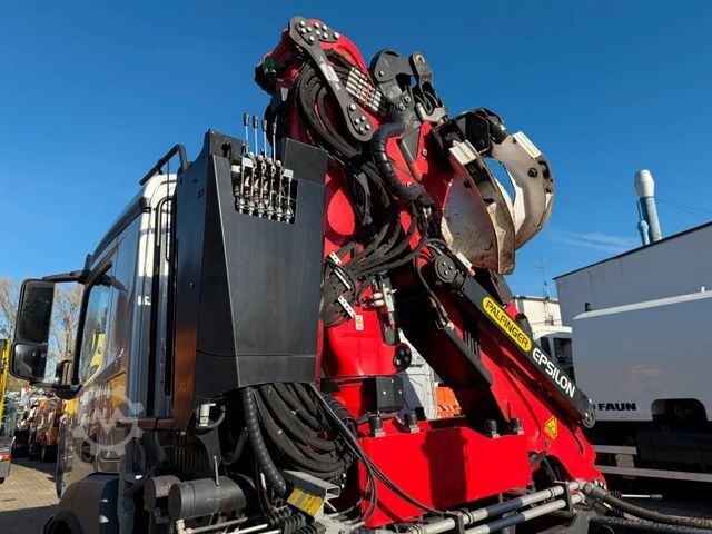 Roll-off tipper truck MERCEDES-BENZ ACTROS 2546 6x2 Abrollkip Kran Palfinger Q150Z95