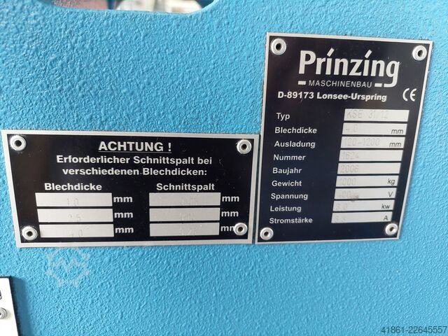 Mot. Kreisschere für Böden und Ringe PRINZING KSE 31-12