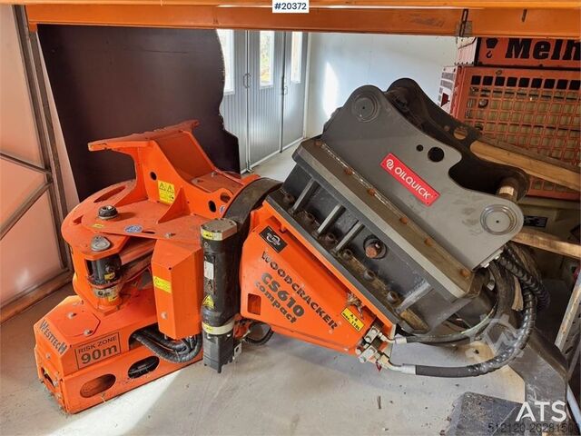 Forestry machine  WoodCracker CS610 Trap aggregate w/ S60 attachment