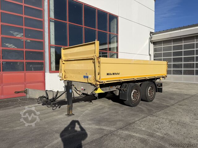 Three-way tipper trailer Müller-Mitteltal KA-TA-RT 18,0  18 t Tandemkipper- Tieflader