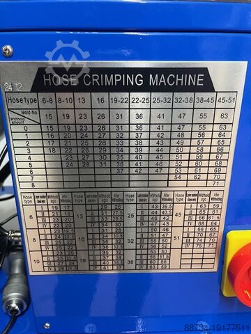 Werkstattpresse Schlauchpresse 560t