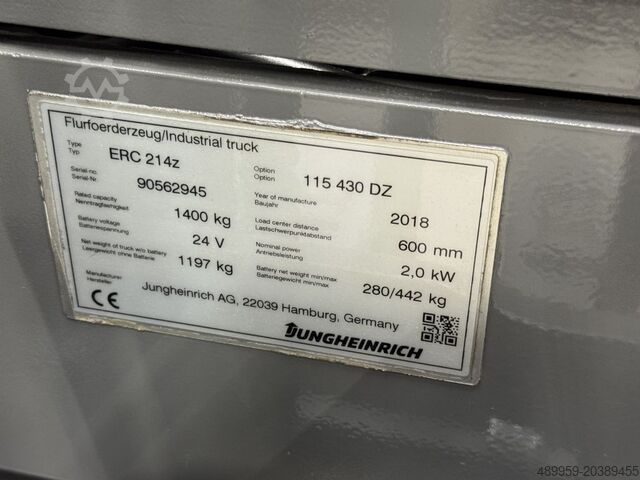 High Lift stacker Jungheinrich ERC 214z