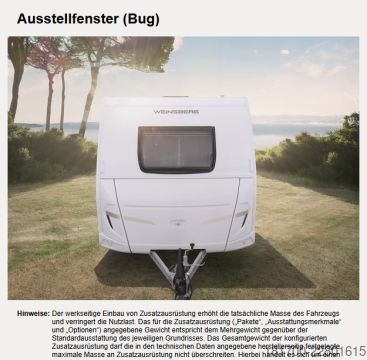 Wohnwagen Weinsberg CaraOne 450 FU 1500kg*Smart &Advanced-Paket