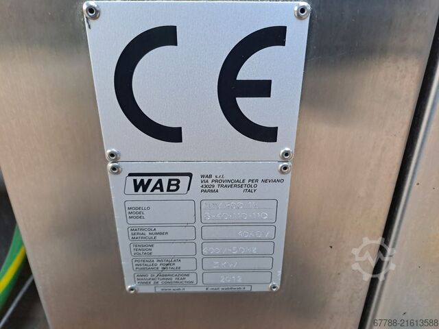 Rinsing of glass and PET bottles WAB ADV 8-40-110 RINSER 8.000 bph