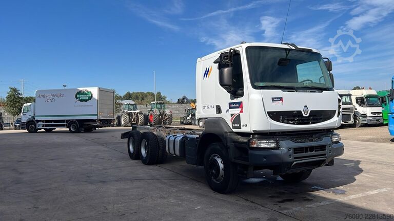 Fahrgestell mit Fahrerhaus Renault Kerax 450 DXI (BOITE MANUELLE / LAMES / BIG AXL...