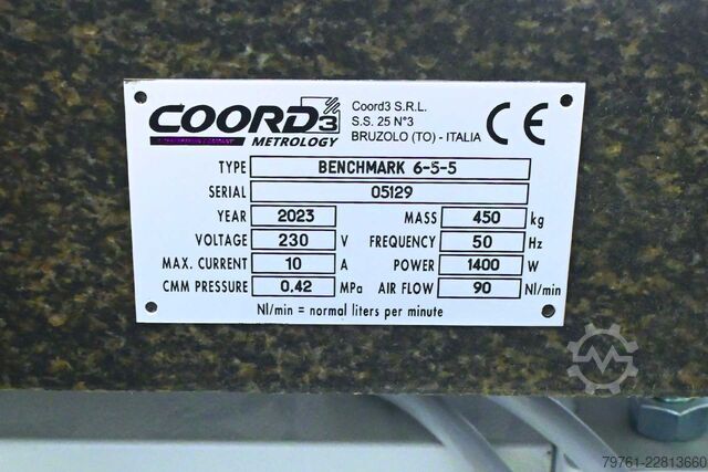 Coordinate measuring machine Coord3 Metrology Benchmark