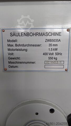 Hochl. Getriebe-Säulenbohrmaschine VOLZ-TRADE ZWB 5035 A