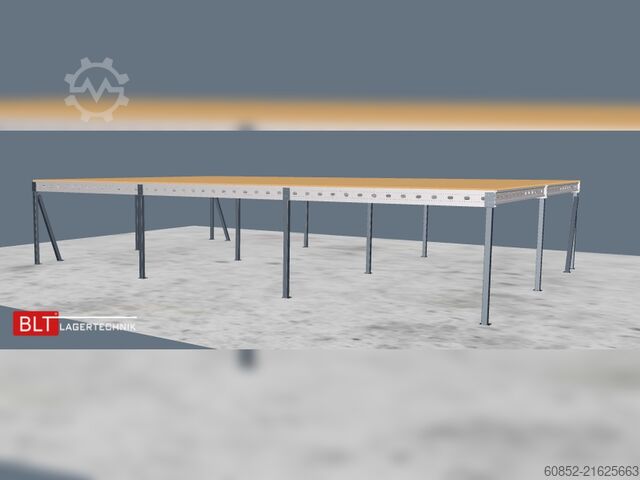 Storage platform 10x15m Lagerbühne , Belastung : 500kg/qm Unterkante: 2,5m ,ca. 150qm Systembühne