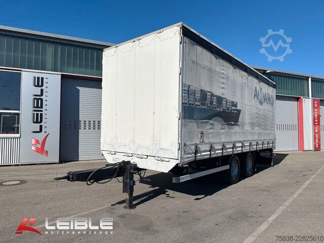 Open trailer with tarp  Logemann Tandem Durchlade-optimal f. Fahrschule