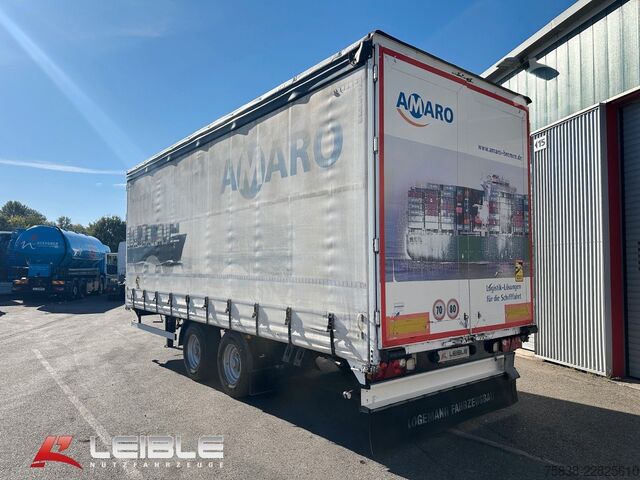 Open trailer with tarp  Logemann Tandem Durchlade-optimal f. Fahrschule