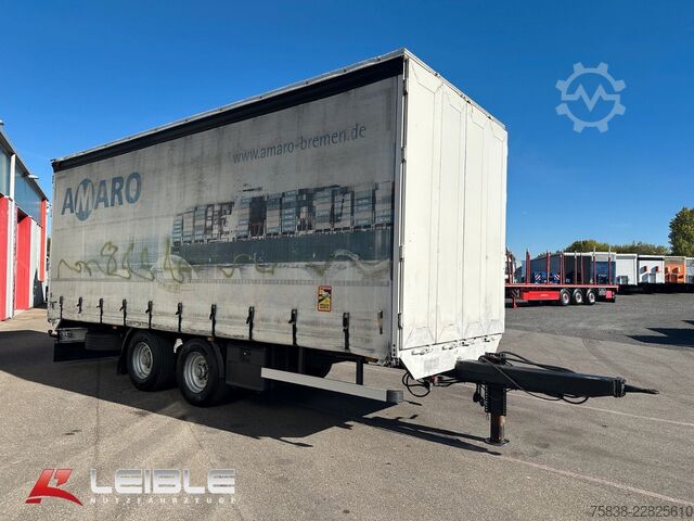 Open trailer with tarp  Logemann Tandem Durchlade-optimal f. Fahrschule