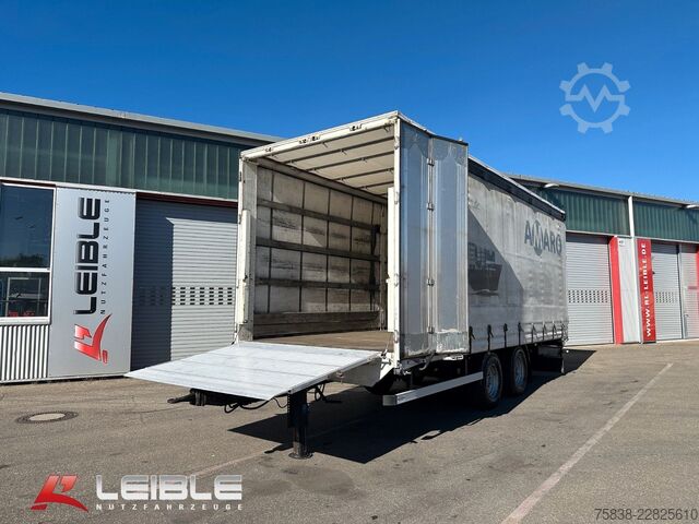 Open trailer with tarp  Logemann Tandem Durchlade-optimal f. Fahrschule