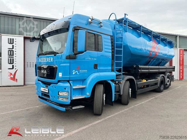 Tanker truck MAN TGS 35.480 8x2-4 BL-Heitling Silo Pellets *TOP*