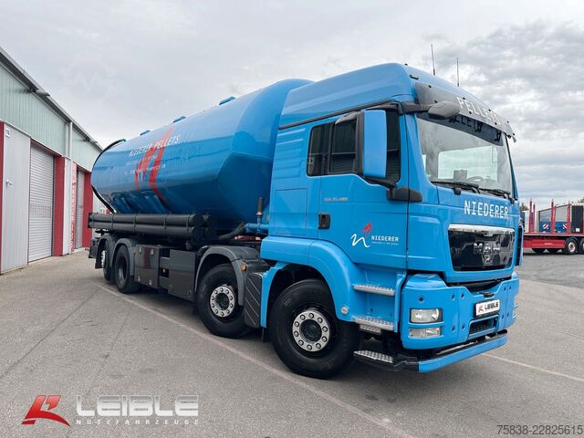 Tanker truck MAN TGS 35.480 8x2-4 BL-Heitling Silo Pellets *TOP*