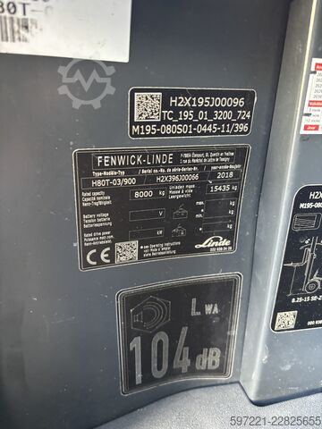LPG-Gabelstapler Linde H80T/900