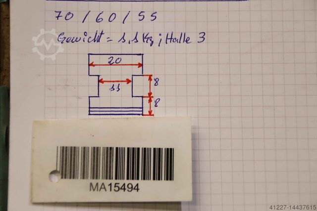 Interchangeable jaws unbekannt Breite 20 mm