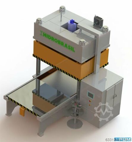 Viersäulenpresse Hidrobrasil 250 t Viersäulenpresse mit Schiebetisch