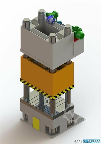 Four Column Press - Hydraulic Hidrobrasil 1000 Tonnen Viersäulenpresse