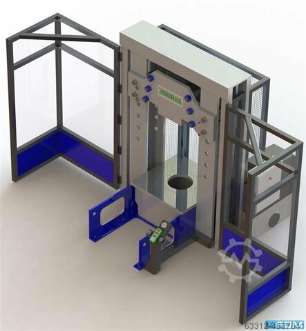 Straightening Press / Shaft Straightening Press Hidrobrasil 200 Tonnen Richtpresse Wellenrichtpresse