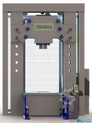 Straightening Press / Shaft Straightening Press Hidrobrasil 200 Tonnen Richtpresse Wellenrichtpresse