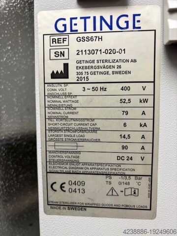 Sterilizer for hospitals Getinge GSS67H