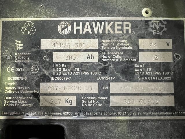 SWE 120 S - Atex Mitrex EX 2D / Zone 21 !! NEUE Batterie !! BT SWE 120 S - Atex Mitrex EX 2D / Zone 21 !! NEW battery !!