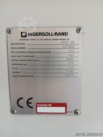 Screw compressor Ingersoll Rand