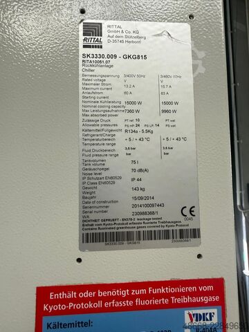 Cooling unit recooling system chiller Rittal SK3330.009-GKG815