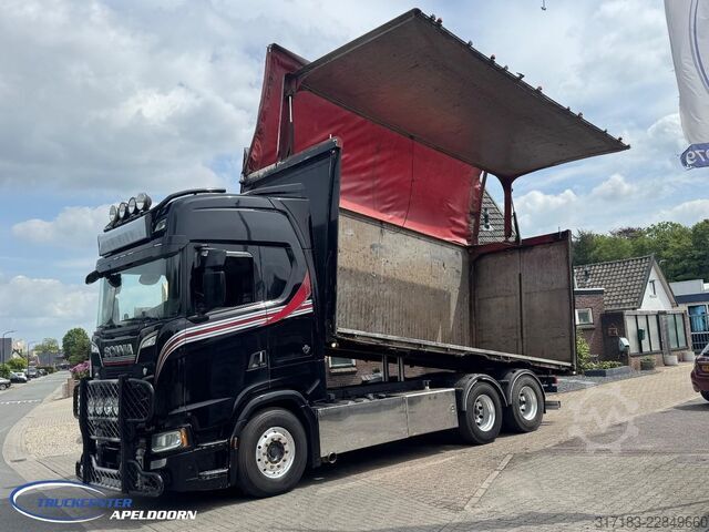 Tipper Scania S 650 6x4, Achterkipper en Zijopenen