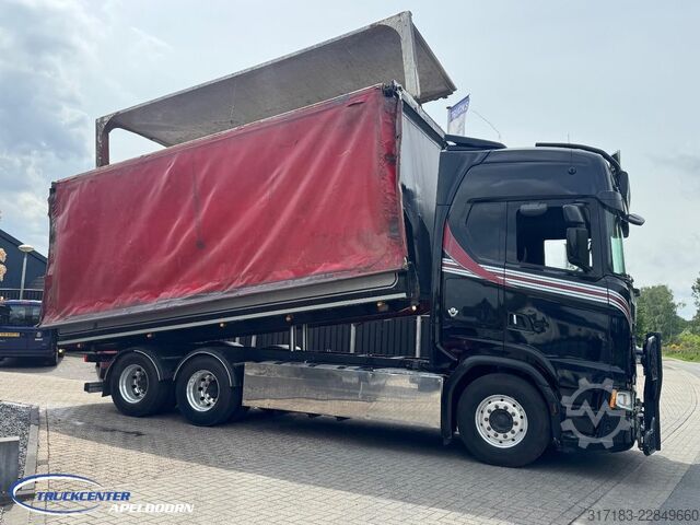 Tipper Scania S 650 6x4, Achterkipper en Zijopenen
