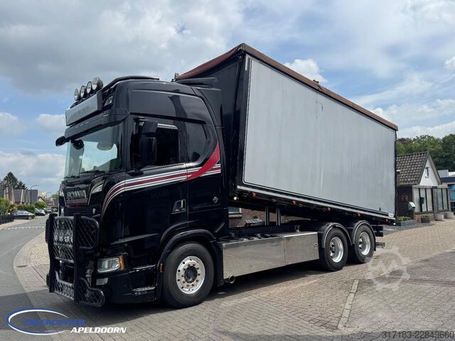 Tipper Scania S 650 6x4, Achterkipper en Zijopenen